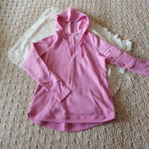 Pink fleece hoodie